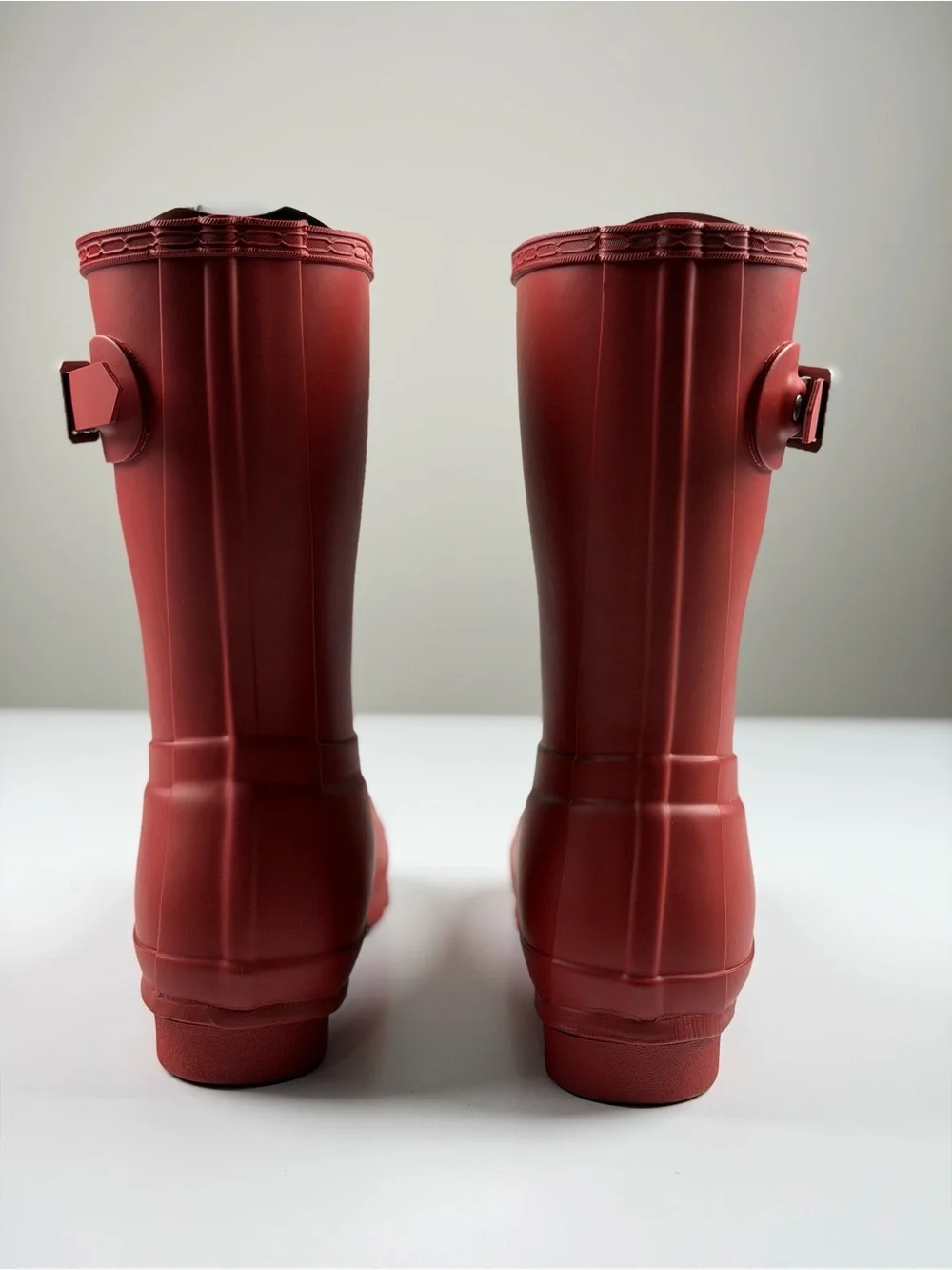 Hunter Women's Original Short Rain Boots in Military Red, Size 7